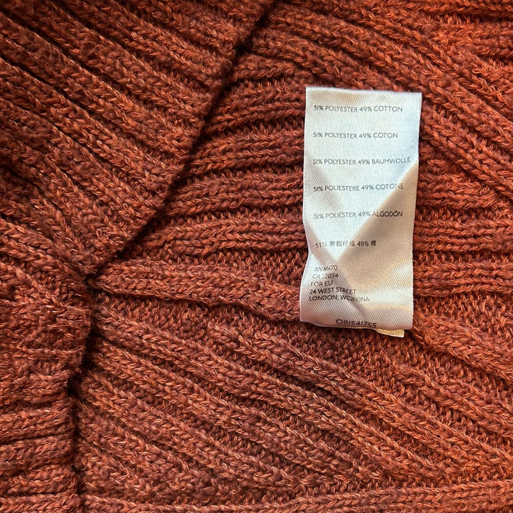 Free People Mont Blanc Rust Sweater Mini Dress, size XS - Picture 11 of 11
